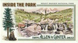 2022 Topps Allen & Ginter - Mini Inside the Park #ITP-14 Mount Rainier National Park Front