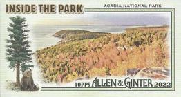 2022 Topps Allen & Ginter - Mini Inside the Park #ITP-17 Acadia National Park Front