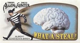 2022 Topps Allen & Ginter - Mini What a Steal! #WAS-3 Albert Einstein's Brain Front