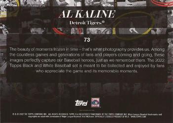 2022 Topps Black & White #73 Al Kaline Back