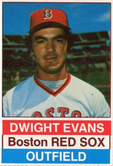 1976 Hostess - Brown Back #87 Dwight Evans Front