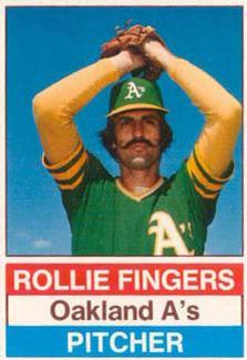 1976 Hostess - Brown Back #104 Rollie Fingers Front