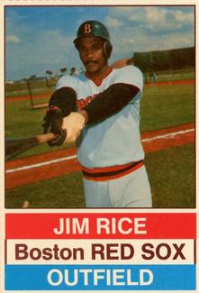 1976 Hostess - Brown Back #127 Jim Rice Front