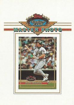 1993 Stadium Club - Master Photos Redemptions (Series 2) #NNO Mark McGwire Front