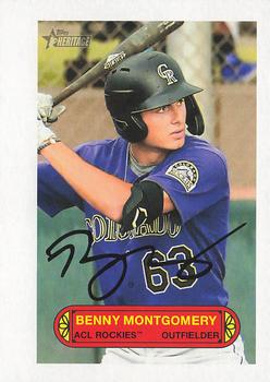 2022 Topps Heritage Minor League - 1973 Topps Baseball Pin-Up #73PU-5 Benny Montgomery Front