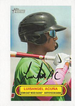2022 Topps Heritage Minor League - 1973 Topps Baseball Pin-Up #73PU-6 Luisangel Acuña Front