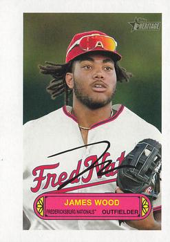 2022 Topps Heritage Minor League - 1973 Topps Baseball Pin-Up #73PU-19 James Wood Front