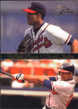 1994 Flair - Outfield Power #7 David Justice Front