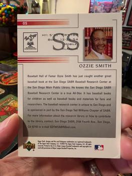 2002 Upper Deck Ozzie Smith SABR #OS Ozzie Smith Back
