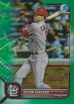 2022 Bowman Chrome - Green Refractor #57 Dylan Carlson Front