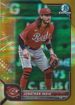 2022 Bowman Chrome - Gold Refractor #54 Jonathan India Front