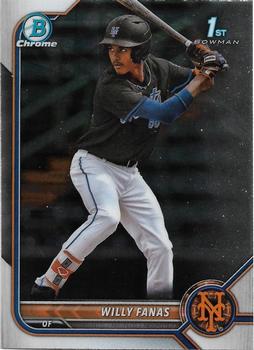 2022 Bowman Chrome - Prospects #BCP-196 Willy Fanas Front