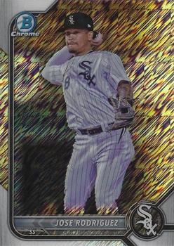 2022 Bowman Chrome - Prospects Shimmer Refractor #BCP-185 Jose Rodriguez Front
