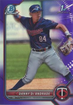 2022 Bowman Chrome - Prospects Purple Refractor #BCP-156 Danny De Andrade Front