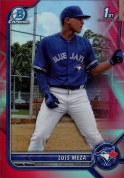 2022 Bowman Chrome - Prospects Red Refractor #BCP-209 Luis Meza Front