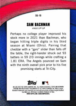 2022 Bowman Chrome - Shades of Greatness #SG-10 Sam Bachman Back