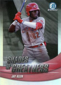 2022 Bowman Chrome - Shades of Greatness #SG-16 Jay Allen Front