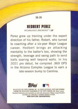 2022 Bowman Chrome - Shades of Greatness #SG-29 Hedbert Perez Back