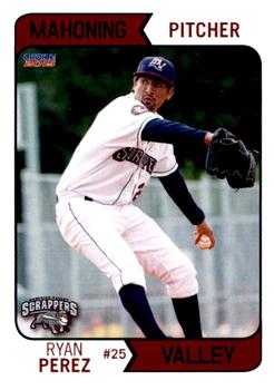 2015 Choice Mahoning Valley Scrappers #16 Ryan Perez Front