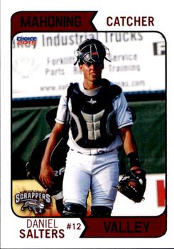 2015 Choice Mahoning Valley Scrappers #19 Daniel Salters Front
