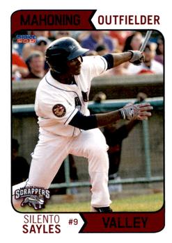 2015 Choice Mahoning Valley Scrappers #20 Silento Sayles Front