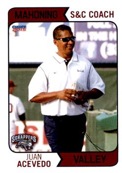2015 Choice Mahoning Valley Scrappers #33 Juan Acevedo Front