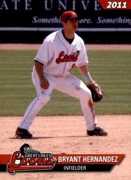 2011 Choice Great Lakes Loons #20 Bryant Hernandez Front