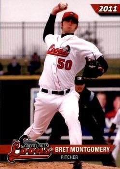2011 Choice Great Lakes Loons #26 Bret Montgomery Front