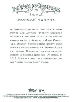 2022 Topps Allen & Ginter X #202 Morgan Murphy Back