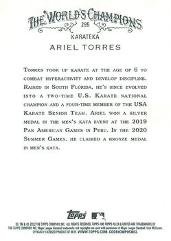 2022 Topps Allen & Ginter X #295 Ariel Torres Back