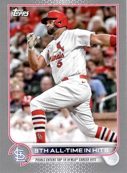 2022 Topps Mini - Platinum #US313 9th All-Time In Hits - Albert Pujols Front
