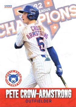 2022 Choice South Bend Cubs Midwest League Champions #03 Pete Crow-Armstrong Front