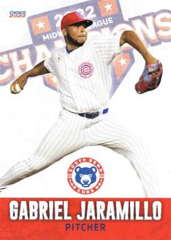 2022 Choice South Bend Cubs Midwest League Champions #26 Gabriel Jaramillo Front