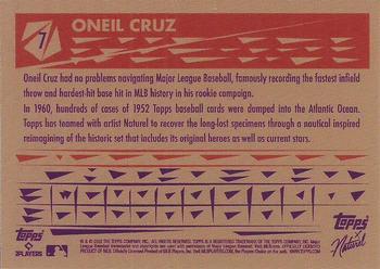 2022 Topps x Naturel 1952 Topps #7 Oneil Cruz Back