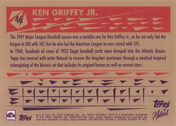 2022 Topps x Naturel 1952 Topps #46 Ken Griffey Jr. Back