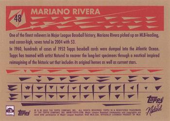 2022 Topps x Naturel 1952 Topps #48 Mariano Rivera Back