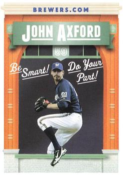 2012 Milwaukee Brewers Police - AAA Insurance in Glendale #NNO John Axford Front