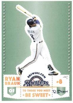 2012 Milwaukee Brewers Police - AAA Insurance in Glendale #NNO Ryan Braun Front