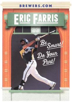 2012 Milwaukee Brewers Police - AAA Insurance in Glendale #NNO Eric Farris Front