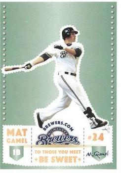 2012 Milwaukee Brewers Police - AAA Insurance in Glendale #NNO Mat Gamel Front