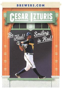 2012 Milwaukee Brewers Police - AAA Insurance in Glendale #NNO Cesar Izturis Front