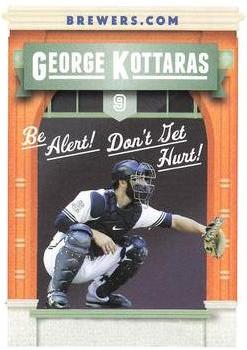 2012 Milwaukee Brewers Police - AAA Insurance in Glendale #NNO George Kottaras Front