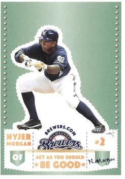 2012 Milwaukee Brewers Police - AAA Insurance in Glendale #NNO Nyjer Morgan Front