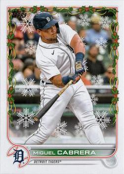 2022 Topps Holiday #HW8 Miguel Cabrera Front