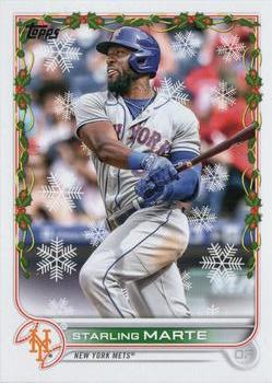 2022 Topps Holiday #HW23 Starling Marte Front