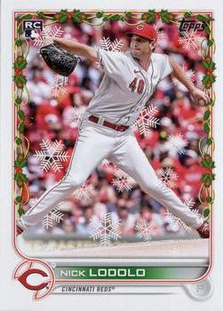 2022 Topps Holiday #HW24 Nick Lodolo Front