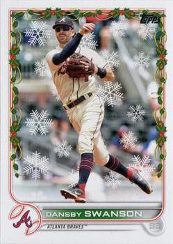 2022 Topps Holiday #HW28 Dansby Swanson Front