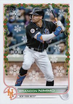 2022 Topps Holiday #HW53 Brandon Nimmo Front