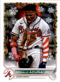 2022 Topps Holiday #HW88 Ronald Acuña Jr. Front