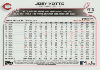 2022 Topps Holiday #HW120 Joey Votto Back